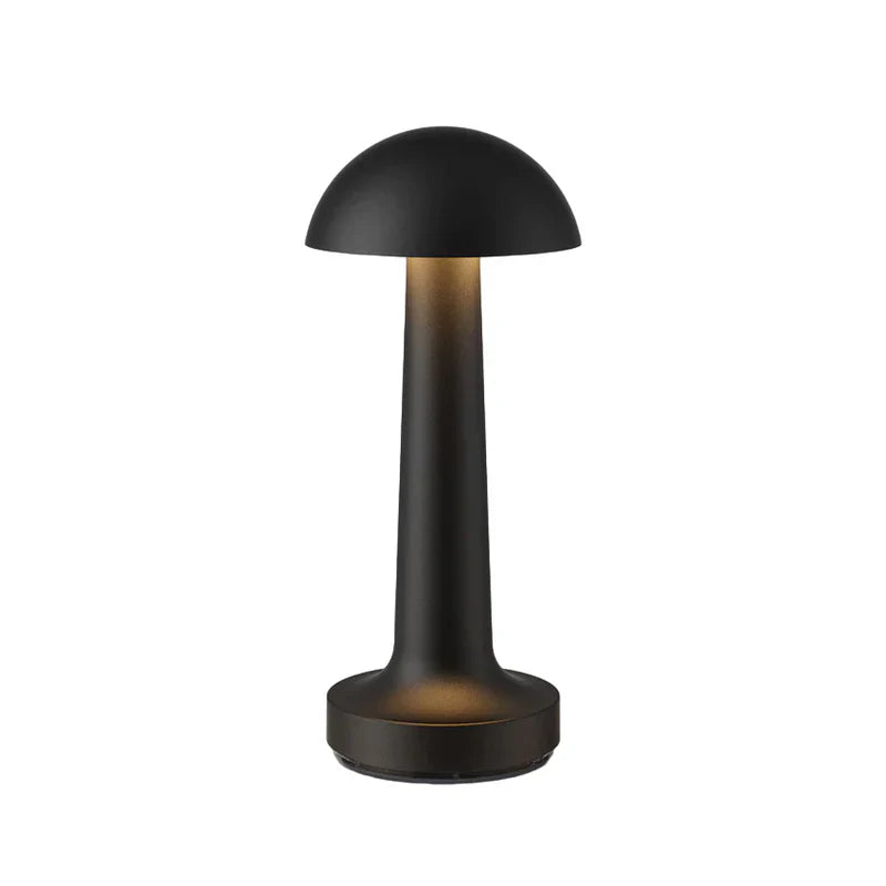 Nowoczesna lampa stołowa - SleekGlow-Czarny/Okrągły-Trend Polska