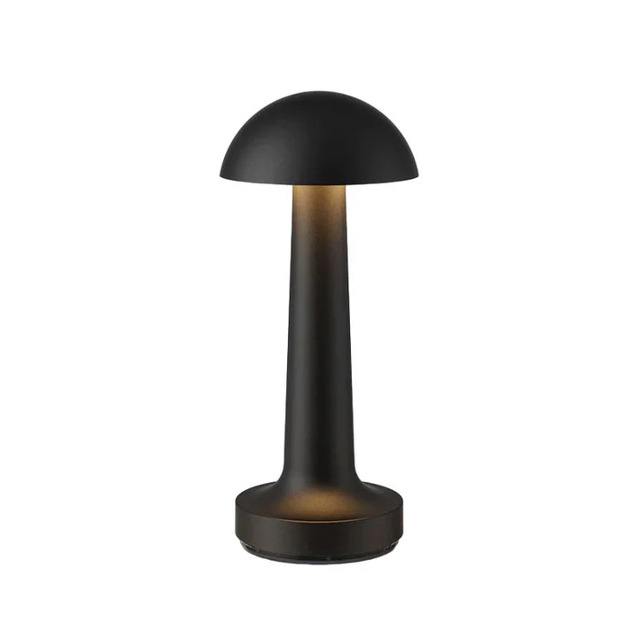 Nowoczesna lampa stołowa - SleekGlow-Czarny/Okrągły-Trend Polska