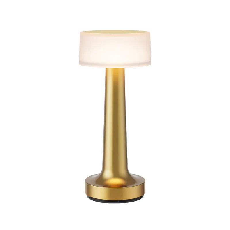 Nowoczesna lampa stołowa - SleekGlow-Złoto/Świecący-Trend Polska