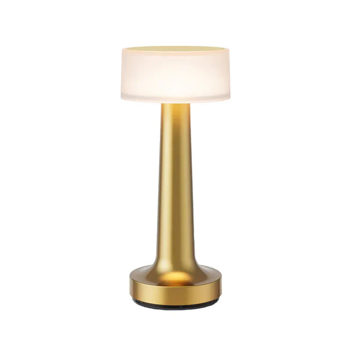 Nowoczesna lampa stołowa - SleekGlow-Złoto/Świecący-Trend Polska