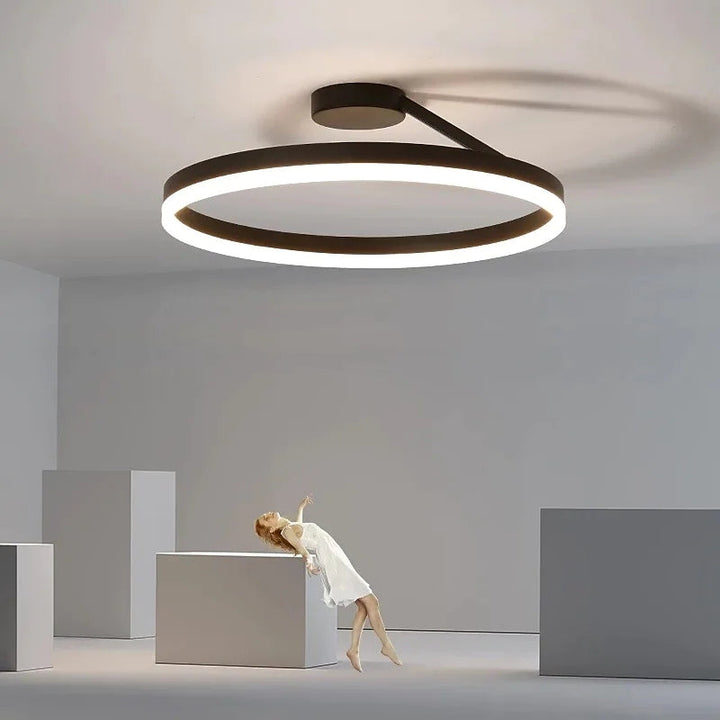 Nowoczesna lampa sufitowa LED - Luminara-Czarny-3 Kolory-A-Trend Polska