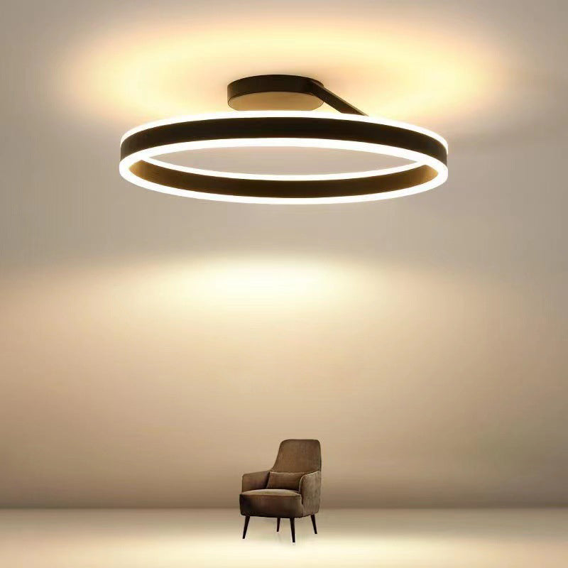 Nowoczesna lampa sufitowa LED - Luminara-Czarny-3 Kolory-B-Trend Polska