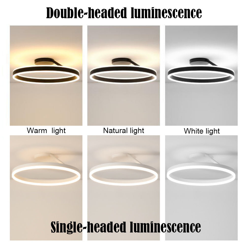 Nowoczesna lampa sufitowa LED - Luminara-Czarny-3 Kolory-A-Trend Polska