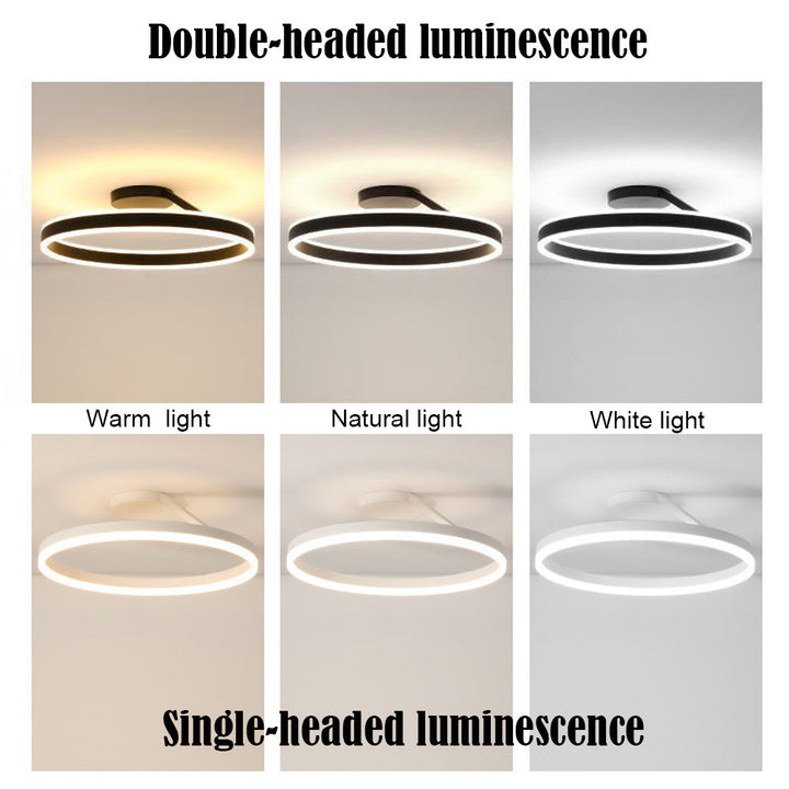Nowoczesna lampa sufitowa LED - Luminara-Czarny-3 Kolory-A-Trend Polska