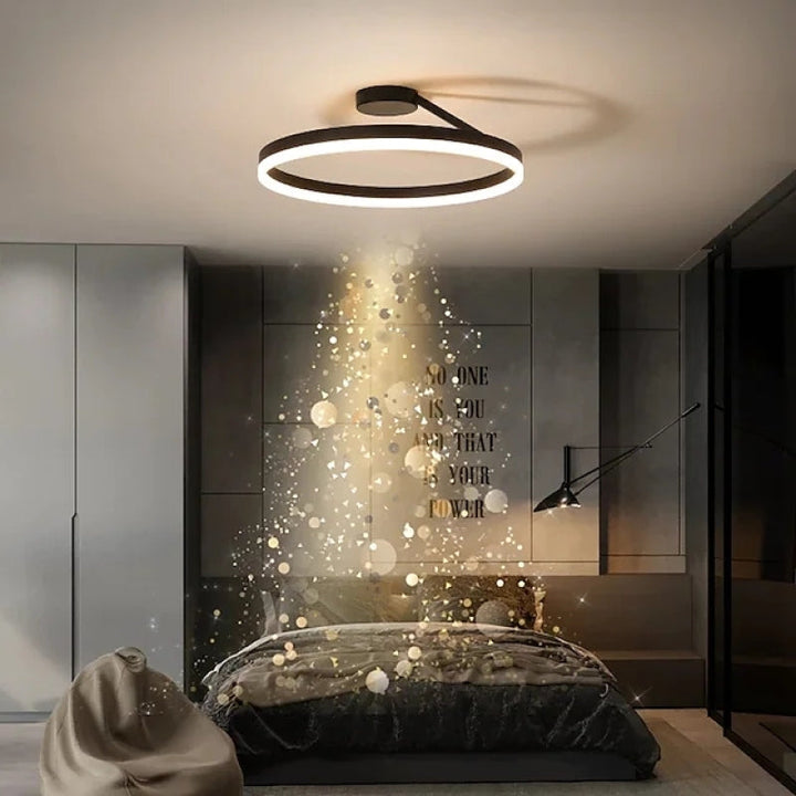 Nowoczesna lampa sufitowa LED - Luminara-Czarny-3 Kolory-A-Trend Polska