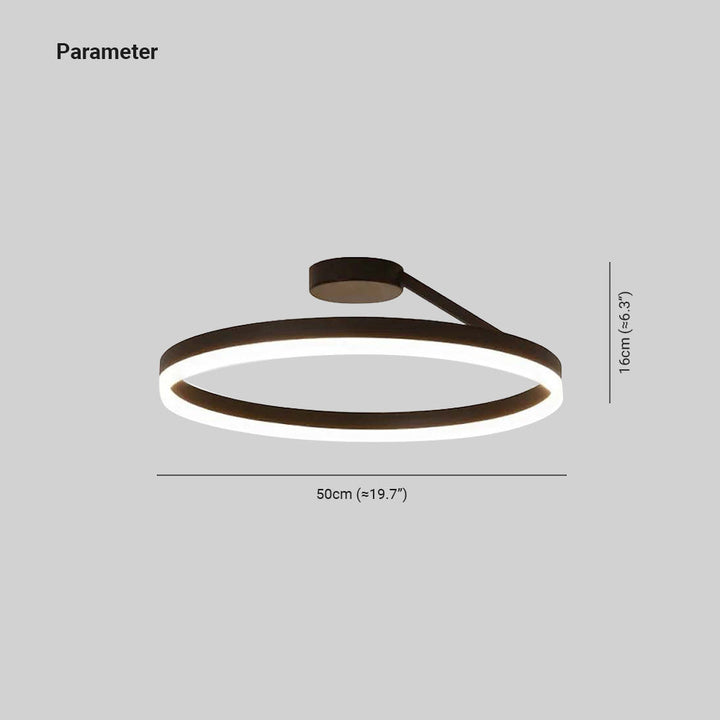 Nowoczesna lampa sufitowa LED - Luminara-Czarny-3 Kolory-A-Trend Polska