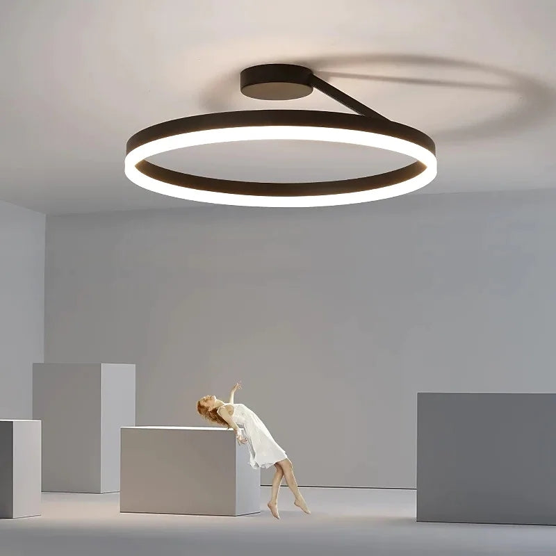Nowoczesna lampa sufitowa LED - Luminara-Czarny-3 Kolory-A-Trend Polska