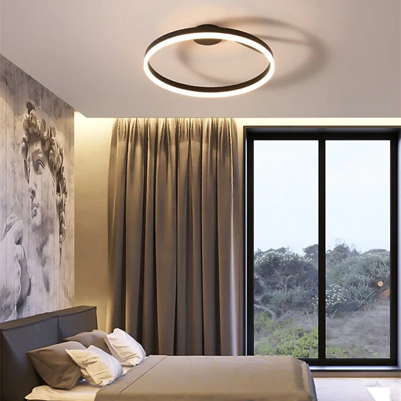 Nowoczesna lampa sufitowa LED - Luminara-Czarny-3 Kolory-A-Trend Polska