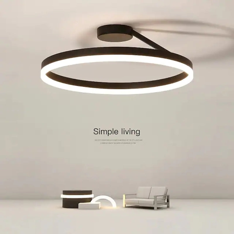Nowoczesna lampa sufitowa LED - Luminara-Czarny-3 Kolory-A-Trend Polska
