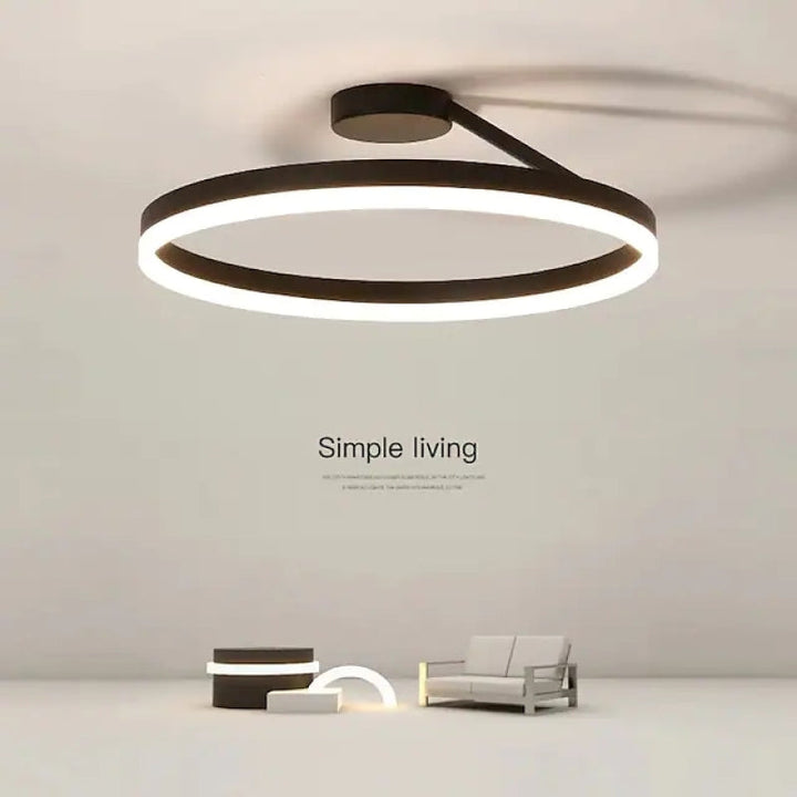 Nowoczesna lampa sufitowa LED - Luminara-Czarny-3 Kolory-A-Trend Polska
