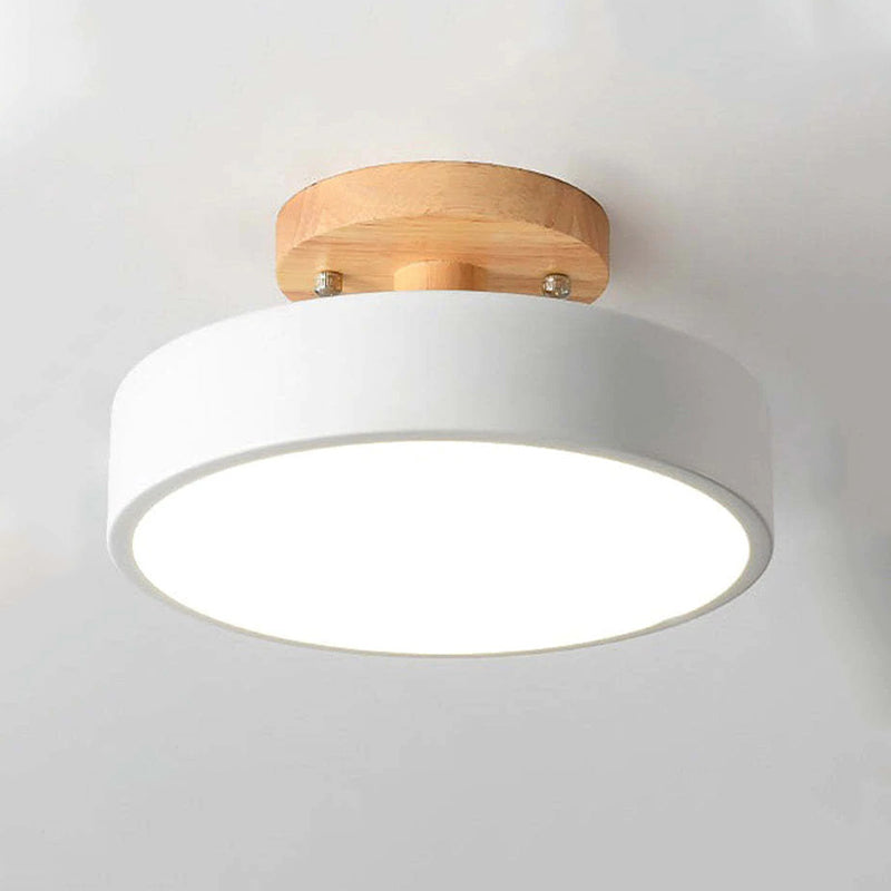 Nowoczesna lampa sufitowa LED - LunaLux-Biały-Trend Polska