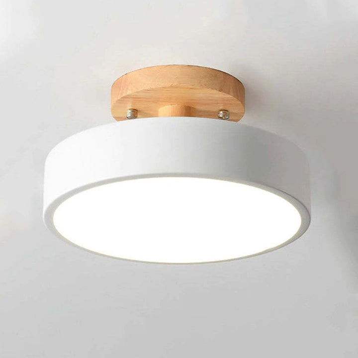 Nowoczesna lampa sufitowa LED - LunaLux-Biały-Trend Polska