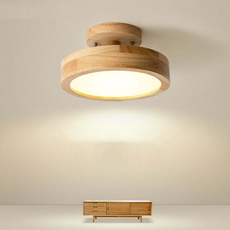 Nowoczesna lampa sufitowa LED - LunaLux-Drewno-Trend Polska