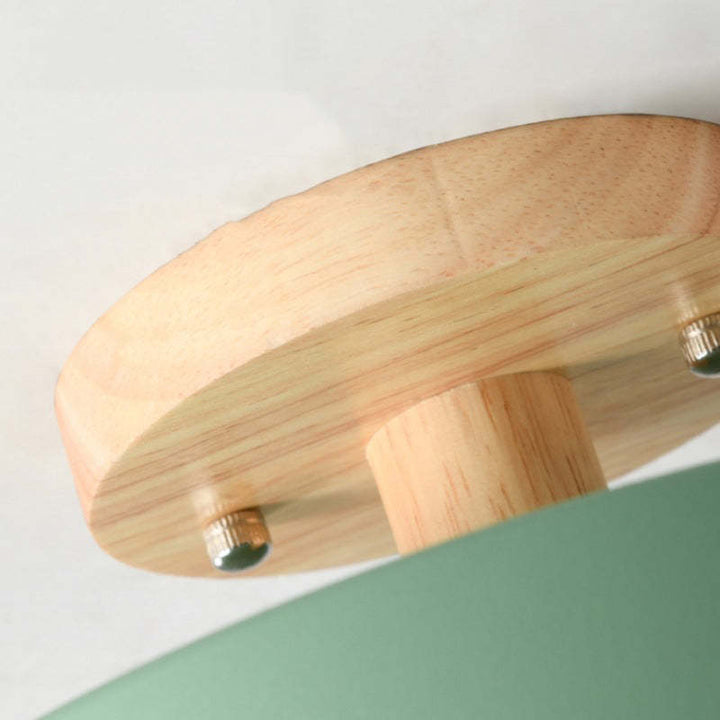 Nowoczesna lampa sufitowa LED - LunaLux-Drewno-Trend Polska