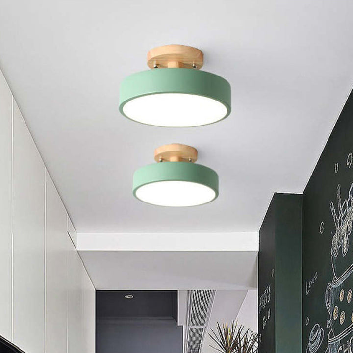 Nowoczesna lampa sufitowa LED - LunaLux-Zielony-Trend Polska