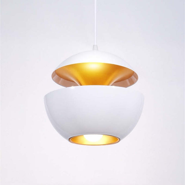 Nowoczesna lampa wisząca LED - AstraGlow-Biały-Mały (25cm)-Trend Polska