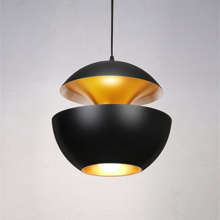 Nowoczesna lampa wisząca LED - AstraGlow-Czarny-Mały (25cm)-Trend Polska