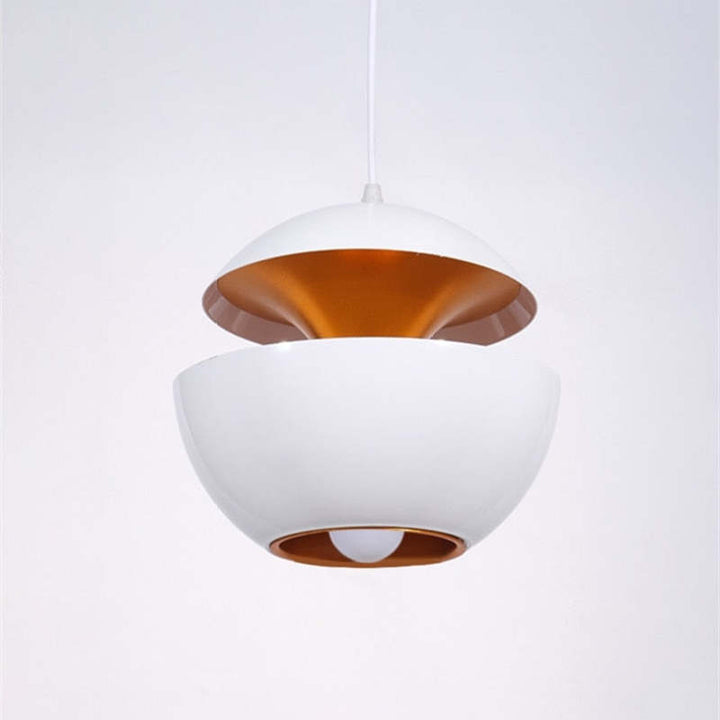 Nowoczesna lampa wisząca LED - AstraGlow-Biały-Mały (25cm)-Trend Polska