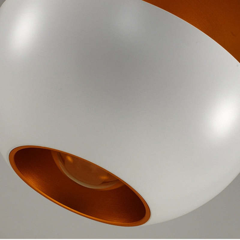 Nowoczesna lampa wisząca LED - AstraGlow-Biały-Mały (25cm)-Trend Polska
