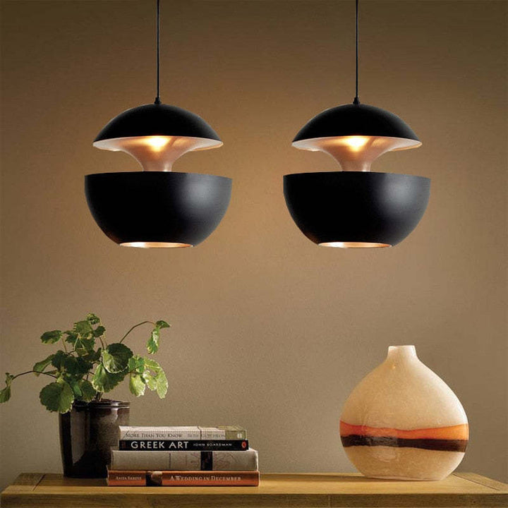 Nowoczesna lampa wisząca LED - AstraGlow-Biały-Mały (25cm)-Trend Polska