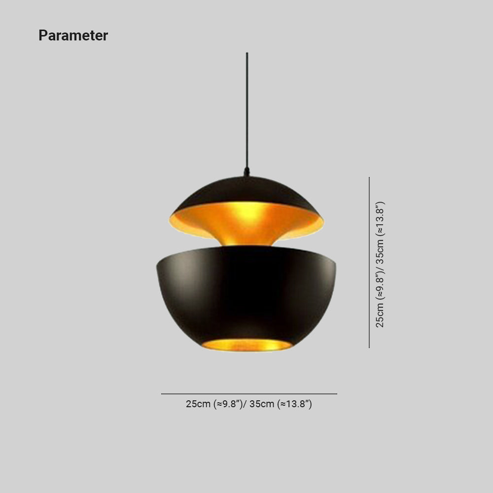 Nowoczesna lampa wisząca LED - AstraGlow-Biały-Mały (25cm)-Trend Polska