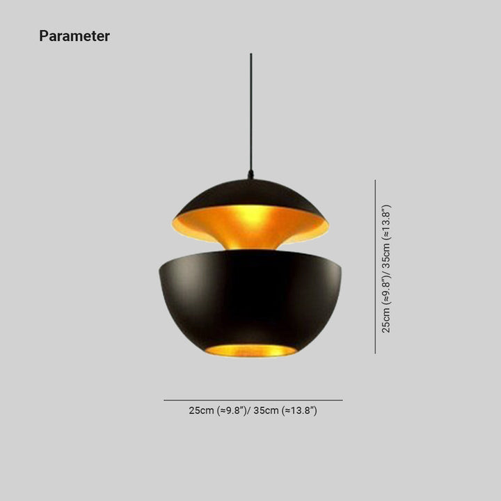 Nowoczesna lampa wisząca LED - AstraGlow-Biały-Mały (25cm)-Trend Polska