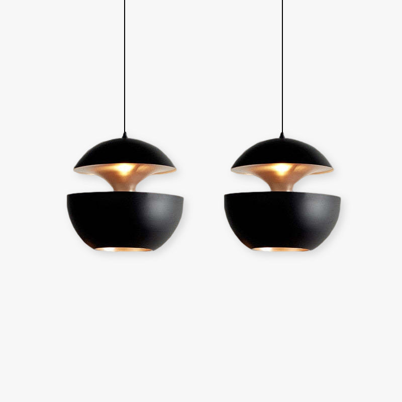 Nowoczesna lampa wisząca LED - AstraGlow-Biały-Mały (25cm)-Trend Polska