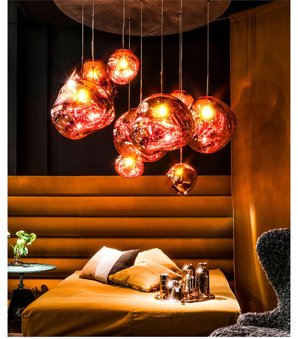 Nowoczesna lampa wisząca LED – Lumaé-Różowe złoto-15CM-Trend Polska
