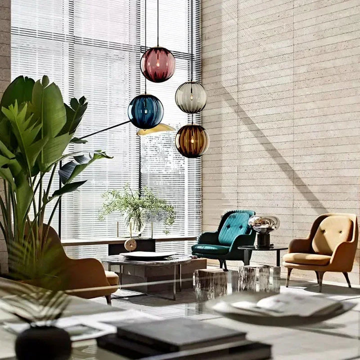 Nowoczesna lampa wisząca LED - LumiWave-Rookowy szary-15cm-Trend Polska