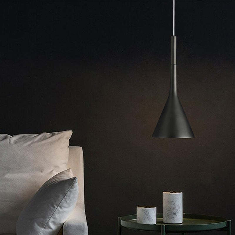 Nowoczesna Lampa Wisząca Trójkątna - Trionda-Czarny-Trend Polska