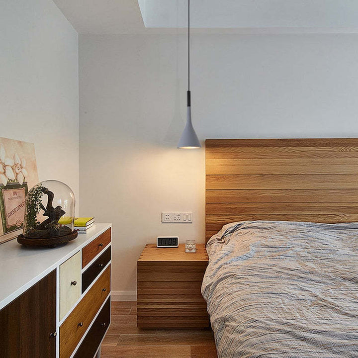 Nowoczesna Lampa Wisząca Trójkątna - Trionda-Czarny-Trend Polska