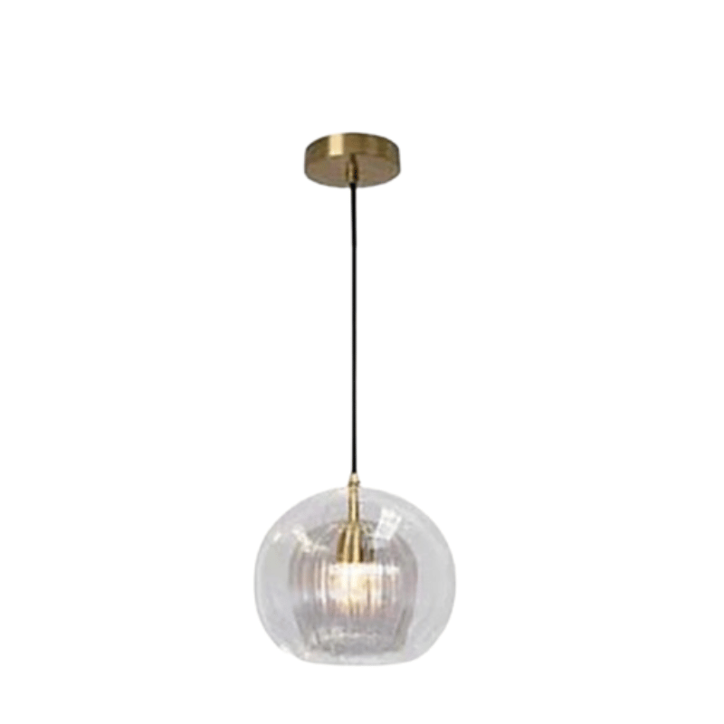 Nowoczesna lampa wisząca z aluminium i szkła - LumaLite-Przezroczysty-Neutralna biel-Trend Polska