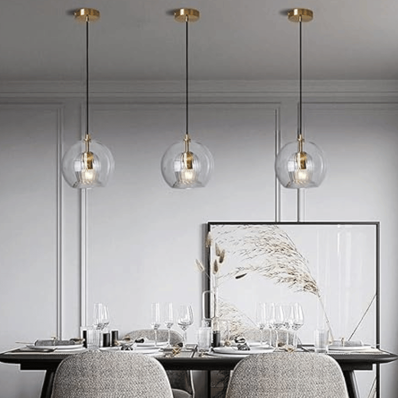 Nowoczesna lampa wisząca z aluminium i szkła - LumaLite-Przezroczysty-Neutralna biel-Trend Polska
