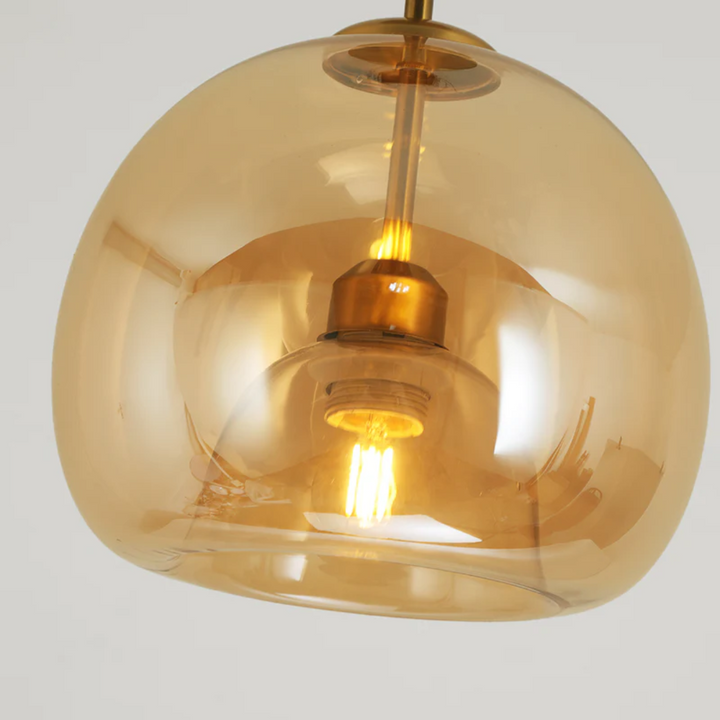 Nowoczesna okrągła lampa sufitowa LED - Aurelia-złoto-Lampa sufitowa-Trend Polska