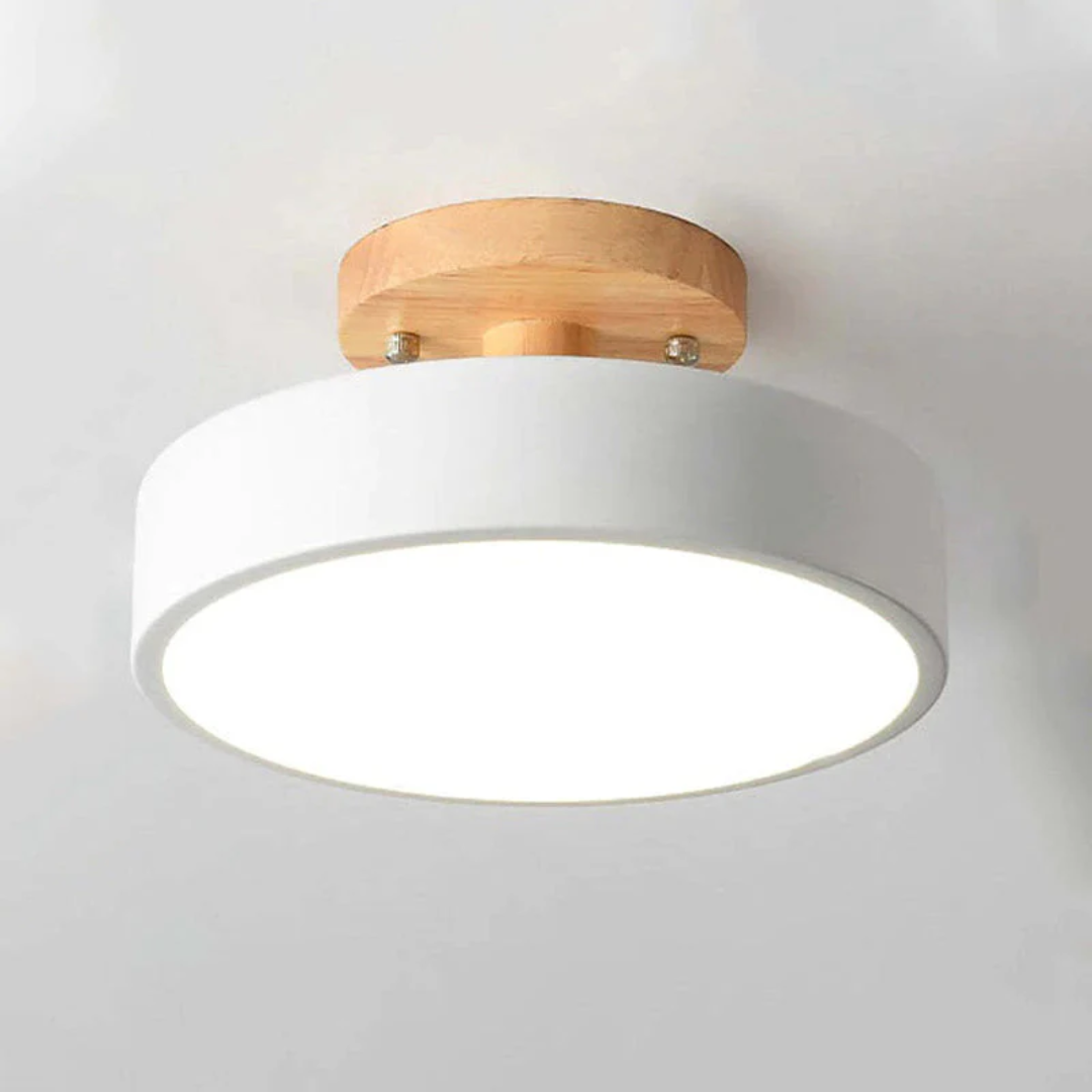 Nowoczesna Okrągła Lampa sufitowa LED - Nova-Biały-Trend Polska