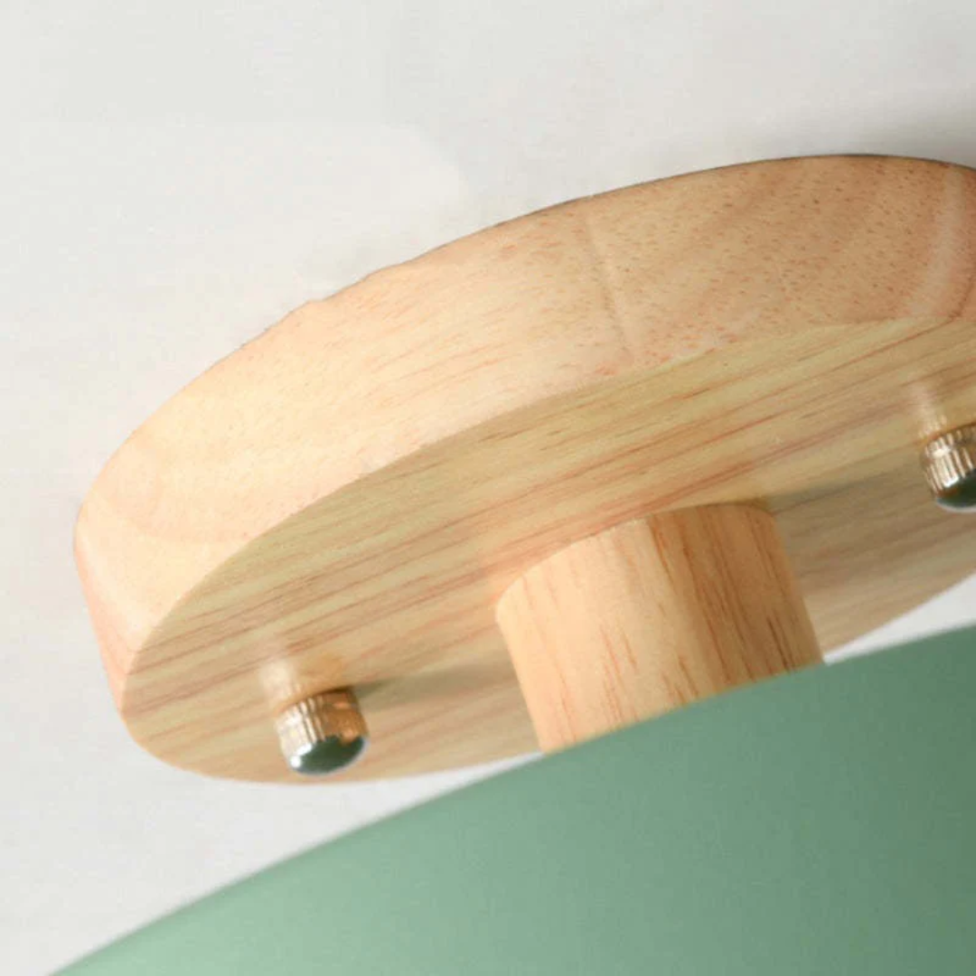 Nowoczesna Okrągła Lampa sufitowa LED - Nova-Drewno-Trend Polska