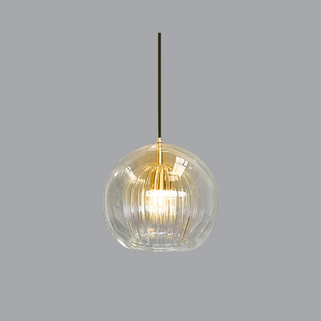 Nowoczesna okrągła lampa wisząca LED - Aurora Sphere-Przezroczysty-15 cm-Trend Polska