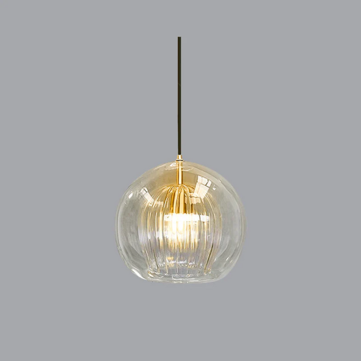 Nowoczesna okrągła lampa wisząca LED - Aurora Sphere-Przezroczysty-15 cm-Trend Polska