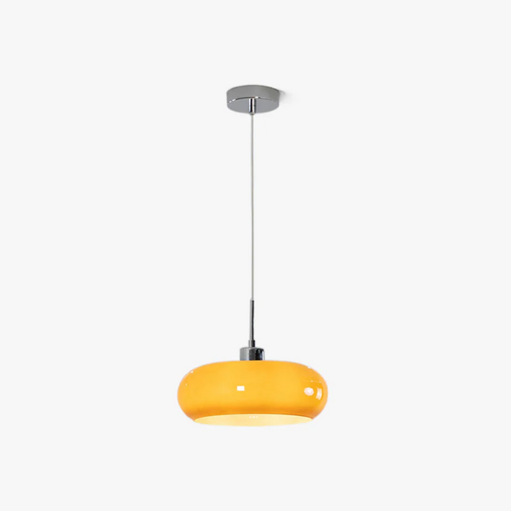 Nowoczesna Okrągła Lampa Wisząca LED - RadianceOrb-pomarańczowy-Trend Polska