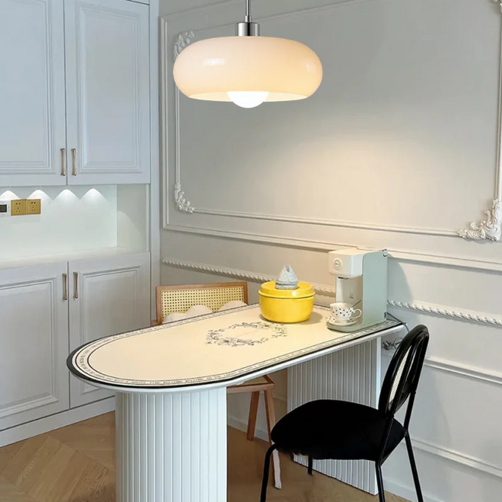 Nowoczesna Okrągła Lampa Wisząca LED - RadianceOrb-pomarańczowy-Trend Polska