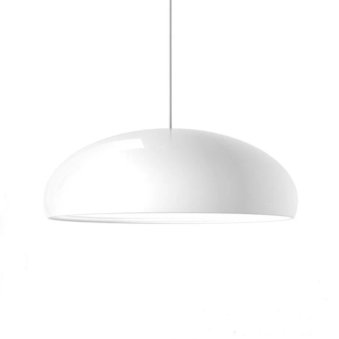 Nowoczesna Okrągła Lampa Wisząca LED - Serena-Pomarańczowy-Drzwi standardowe 35 cm-Trend Polska