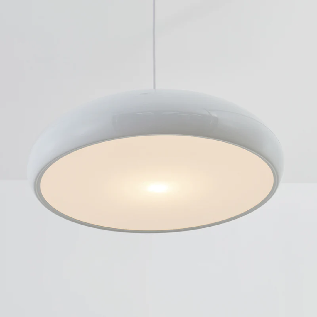 Nowoczesna Okrągła Lampa Wisząca LED - Serena-Pomarańczowy-Drzwi standardowe 35 cm-Trend Polska
