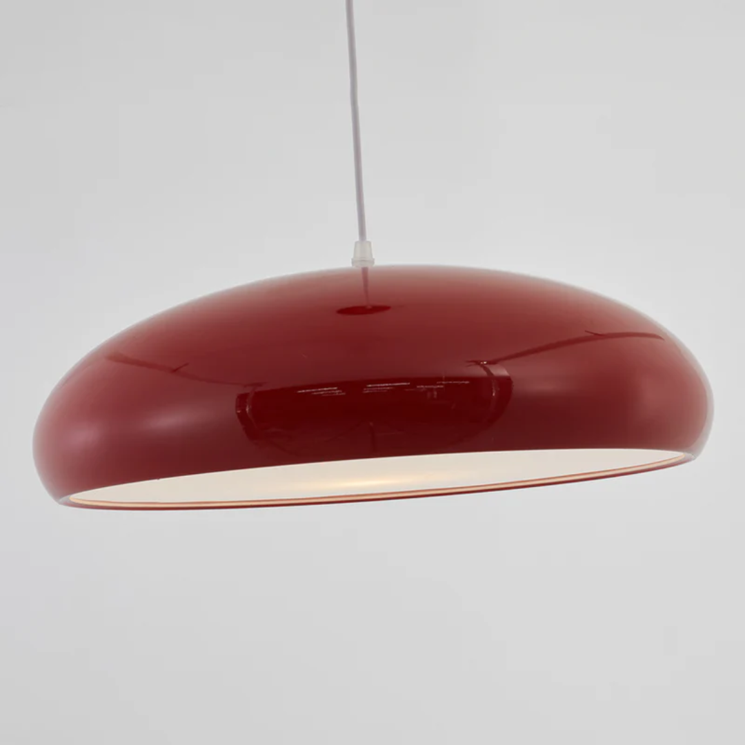 Nowoczesna Okrągła Lampa Wisząca LED - Serena-Pomarańczowy-Drzwi standardowe 35 cm-Trend Polska