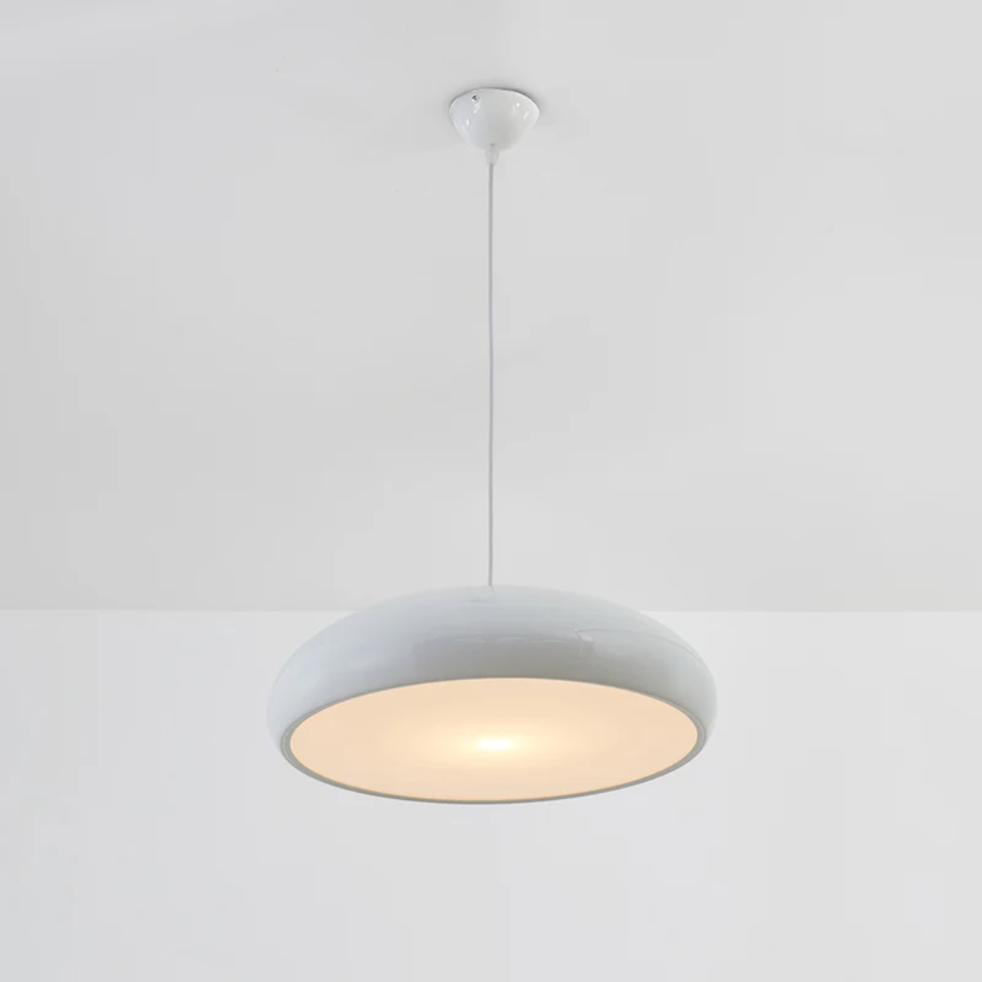 Nowoczesna Okrągła Lampa Wisząca LED - Serena-Pomarańczowy-Drzwi standardowe 35 cm-Trend Polska