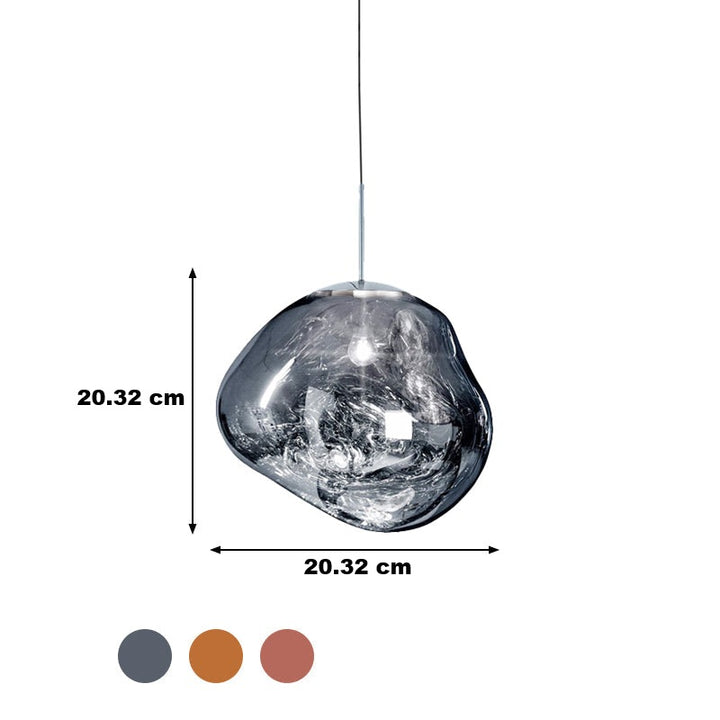 Nowoczesna szklana lampa sufitowa - LunaLux