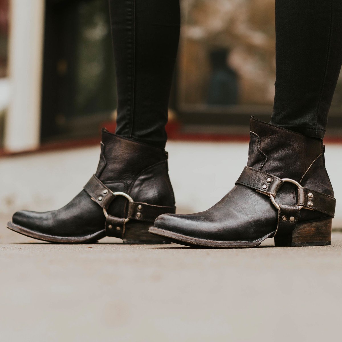 Nowoczesne Damskie Buty - Maxime-Czarna skóra-35-Trend Polska