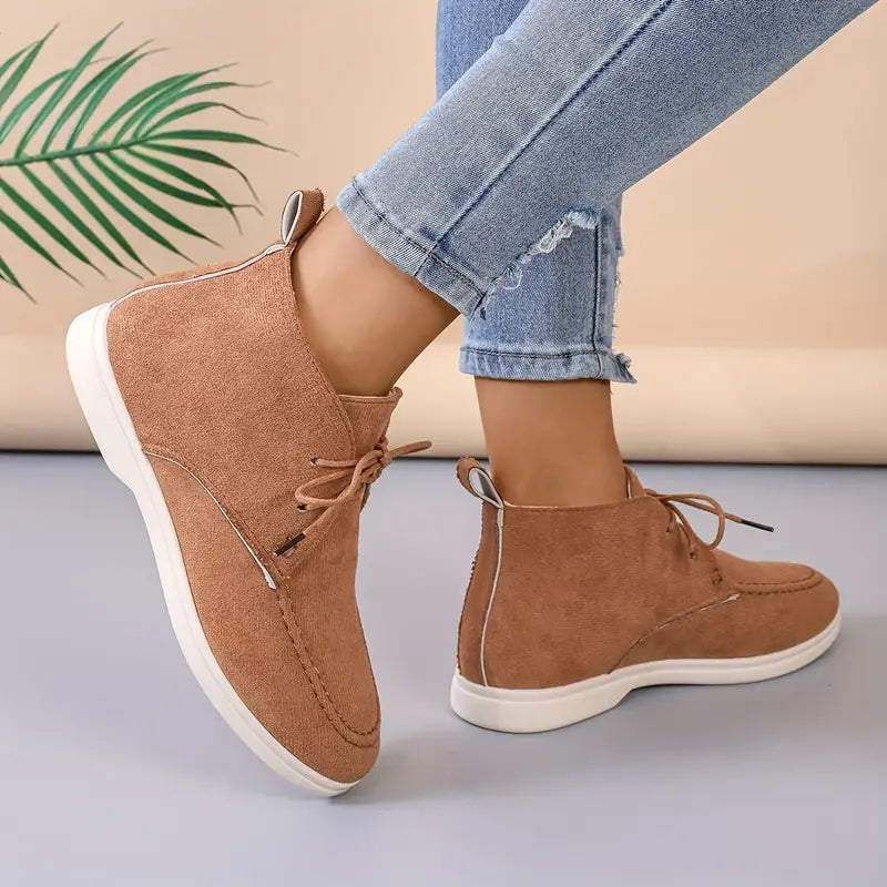 Nowoczesne Damskie Buty - Maxime-Brązowa skóra-35-Trend Polska