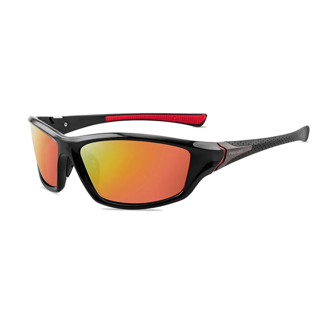 Nowoczesne i polaryzacyjne okulary przeciwsłoneczne unisex z ochroną UV400 - Alex-Czerwony-Trend Polska
