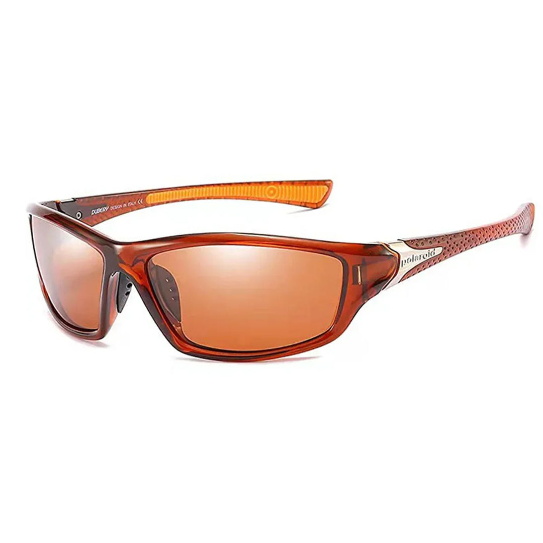 Nowoczesne i polaryzacyjne okulary przeciwsłoneczne unisex z ochroną UV400 - Alex-Herbaciany-Trend Polska