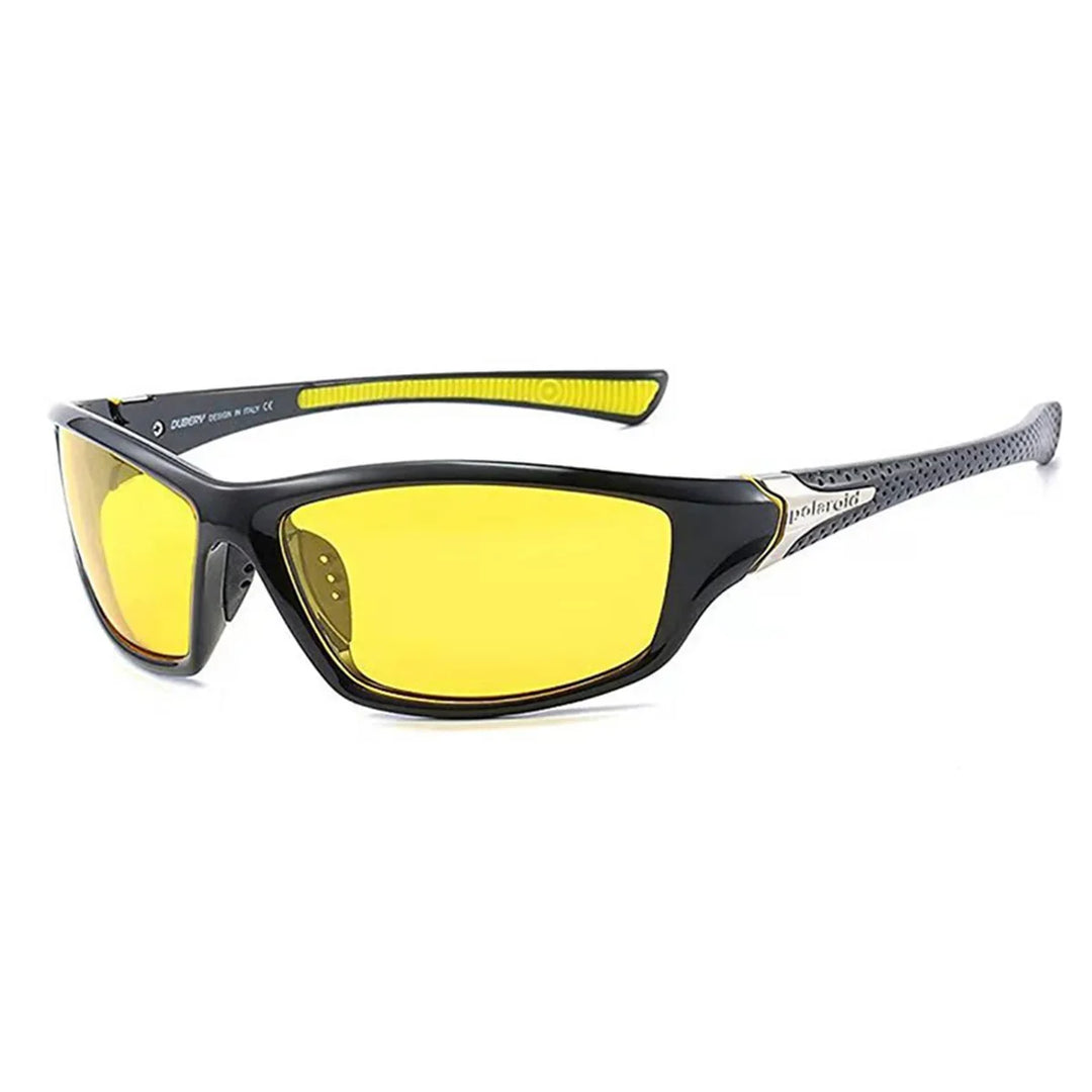 Nowoczesne i polaryzacyjne okulary przeciwsłoneczne unisex z ochroną UV400 - Alex-Żółty-Trend Polska